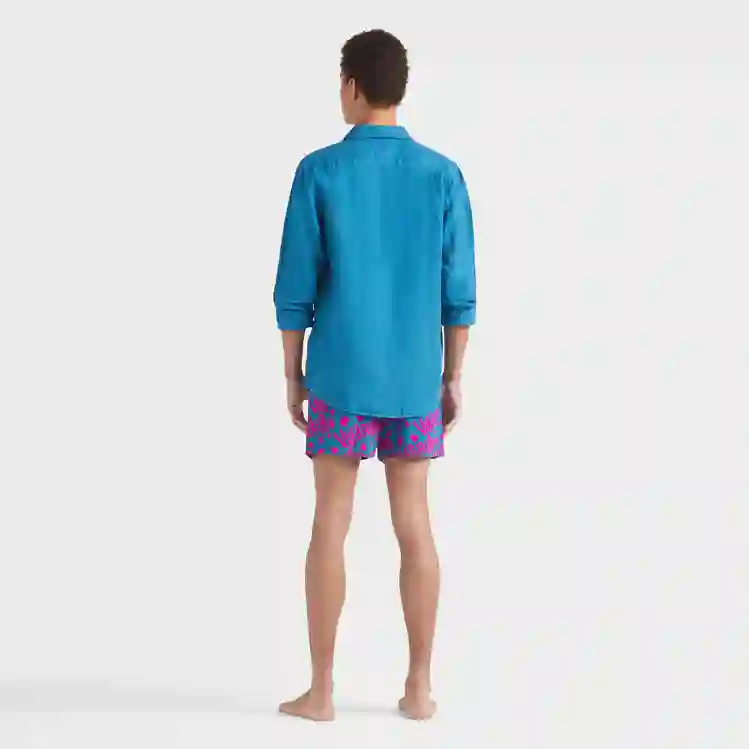 صورة Erkek Caroubis Keten Gömlek