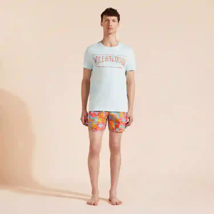 صورة Erkek Tahiti Flowers Thom Tişört