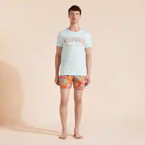 صورة Erkek Tahiti Flowers Thom Tişört