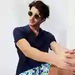 صورة Erkek Pyramid Keten Polo