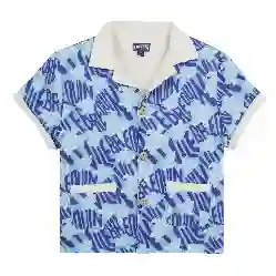 صورة Erkek Çocuk Ronde des Tortues Logo Galet Gömlek