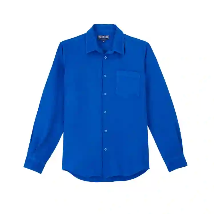 صورة Erkek Caroubis Keten Gömlek